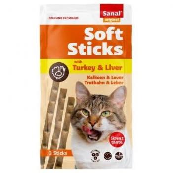 Sanal Cat Sticks Suaves de Pavo y Hígado