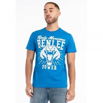 Blue & White Tiger Power Tee – Benlee (Male, M)