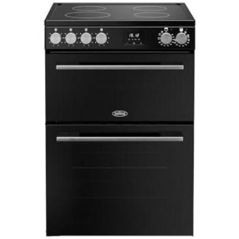 Belling 444412059 Vision 60Ei Induction Electric Cooker with Two Ovens – Black/Silver Steel
