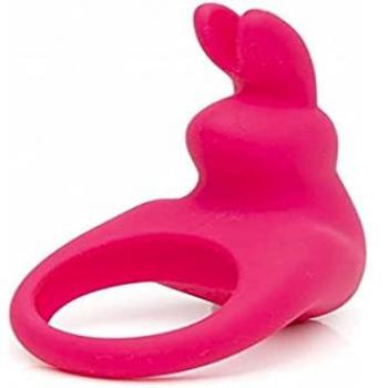 Rechargeable Pink Rabbit Silicone Cock Ring (Happy Rabbit)