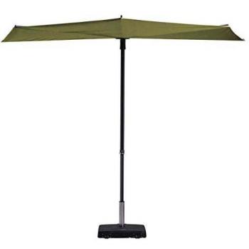 Madison Sun Wave Parasol 270x150 cm in Salie Groen