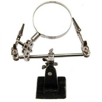 Ø 62 mm Feinmechaniker-Lupe mit 2‑Klemmen‑Werkstückhalter