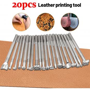 20-Piece Leather Carving and Stamping Kit