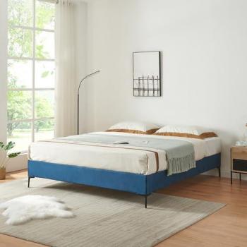 Cama Doble Lilla Terciopelo 140x200 cm