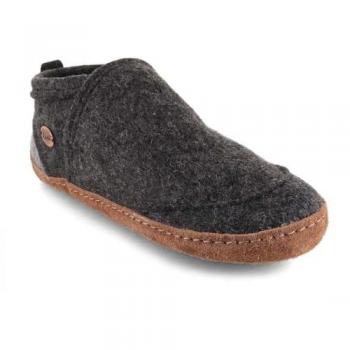 WoolFit Hausschuh Taiga mit veganer Ledersohle und rutschfestem Boden