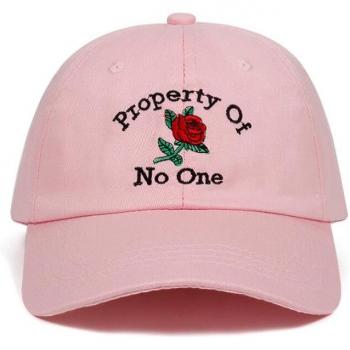 Unisex Rose Flower Cotton Baseball Hat