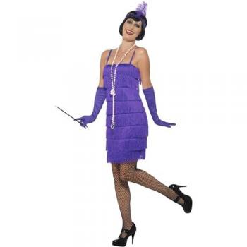 Disfraz Vintage de Mujer Años 20 en Color Morado