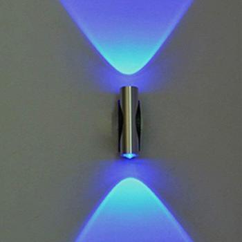 Double-Headed Blue Wall Light