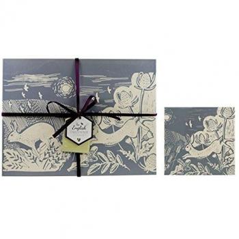 Elegant Grey Hare Artisan Coasters and Placemats – 4-Pack