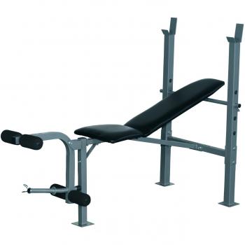 HOMCOM Versatile Weight Bench and Barbell Station