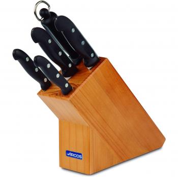 ARCOS, juego cocina 5 piezas (4 cuchillos+ afilador) serie MAITRE