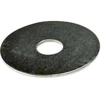 Flat Mudguard Washers M6 50mm Zinc Coated