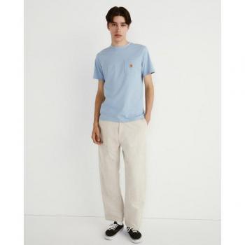 Carhartt WIP Walter Hose in Hellbeige mit doppelter Stofflage im Kniebereich, Größe XL Herren