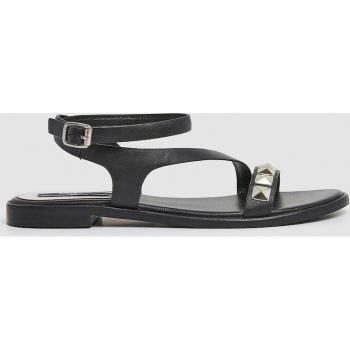 Sandali Pepe Jeans Mady Straps in Pelle con Borchie Nere