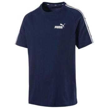 Puma Herren Heritage Tape Tee Kurzarm 853106, Größe:XL, Farbe:Peacoat White 06