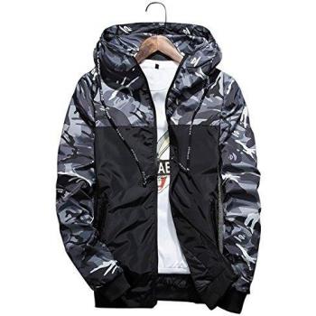 Veste de sport homme gris, coupe-vent et multifonctions