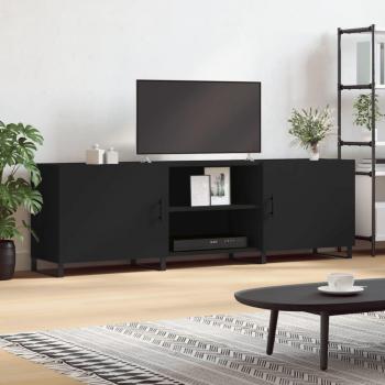 Vidaxl Black TV Unit 150x30x50 cm Engineered Wood