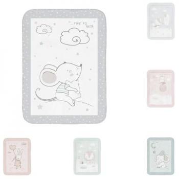 Kikkaboo Couverture Bébé Joyeux Souris 110/140 cm