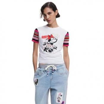 Minnie Mouse Crew Neck T-Shirt for Women