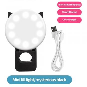Lumière d'anneau pour selfies et vidéos en direct avec 10 LED