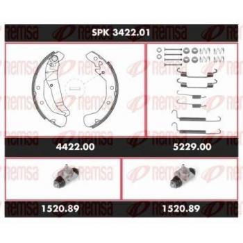 Kit de freins arrière REMSA SPK 3422.01 pour OPEL Zafira A