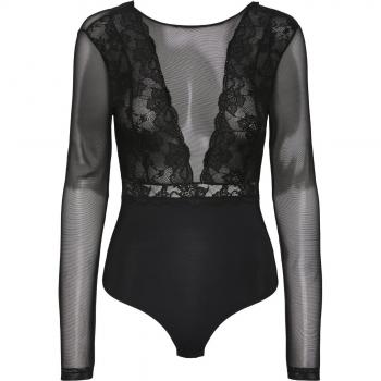Body de encaje negro Pieces Sicca