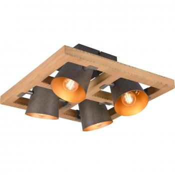 Trio Deckenleuchte 'Bell' mit Glocken-Optik, antik Nickel