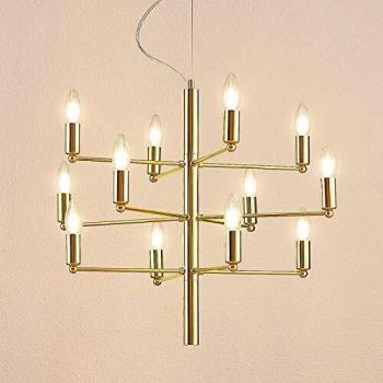 Sistema di illuminazione a sospensione Tadina dimmerabile con 12 luci E14 A++ di Lindby per soggiorno e sala da pranzo