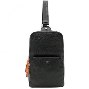 Braun Büffel Novara Black Leather Crossbody Bag 20 cm