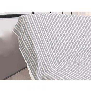 Soleil d'ocre Plaid 130x150 cm Gris Clair