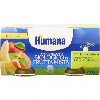 Humana omogeneizzato frutta mista 2 x 100 gr