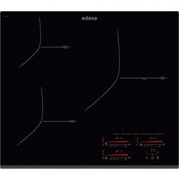 Edesa EIMS6330BBK Placa de Inducción 3 Zonas de Cocción Booster Color Negro