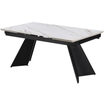 Equinoxe Bianco Oro – Tavolo Pranzo Ceramico Allungabile 6‑10