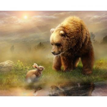 Kit de points de croix ours 20X30CM