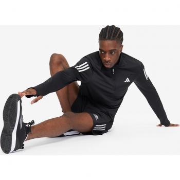 Own The Run Base Black Felpa 1/2 Zip Adidas