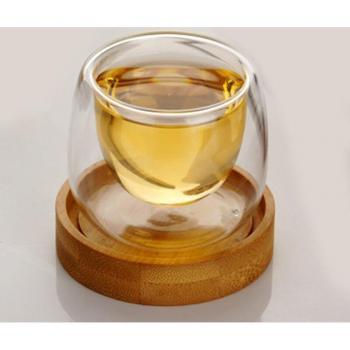Transparent Double Wall Pyrex Teacup