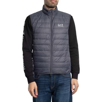 Premium Grey Puffer Vest – Logo Edition – Size L