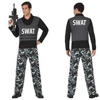 Atosa Disfraz Policía SWAT Hombre Adulto Camuflaje XL