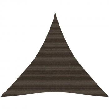 Día y Noche Toldo de vela HDPE marrón 160 g/m² 4x4x4 m