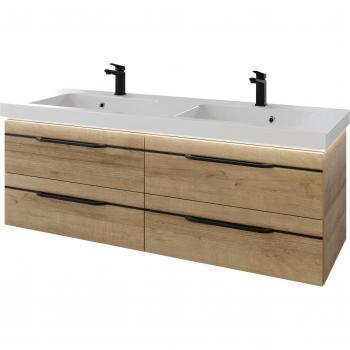 Waschtisch Riviera Eiche mit Unterschrank