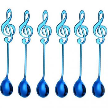 7-Color Stainless Steel Tea and Coffee Spoon Set