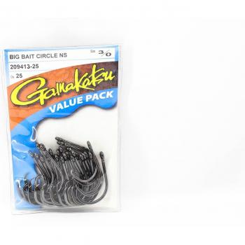 Gamakatsu 209413 Bulk 3/0 Circle Hook Collection – 25 Units