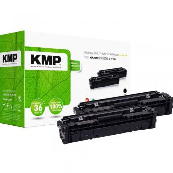 Toner Noir KMP – Compatibilité HP 201X CF400X – Pack Double, 2800 pages