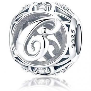 Bracelet Cadeau FOREVER QUEEN – Charm Lettre S Argent 925, Bricolage Européen