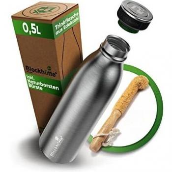 Blockhütte Auslaufsichere Sportflasche 500ml