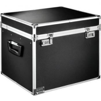 LEITZ Hängeregistratur-Box, schwarz/chrom