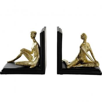 Sujetalibros modernos DKD Home Decor Resina (31.5 x 9.5 x 20.5 cm) (2 pcs)