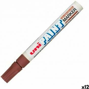 Uni-Ball PX-20 Brun markörpenna (12-pack)