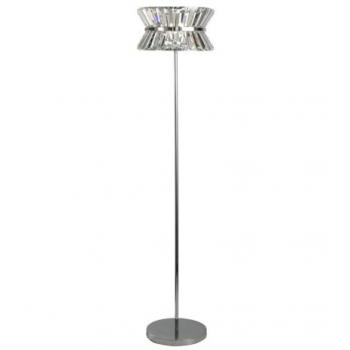 Lampada da Terra Uptown 3 Luci Cromo e Cristallo