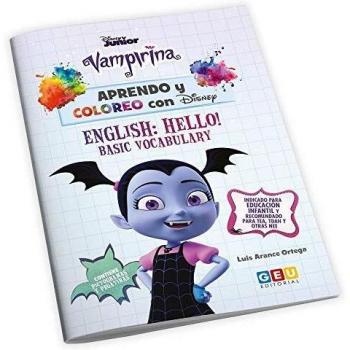Aprendo y coloreo con Disney. Vampirina. Inglés